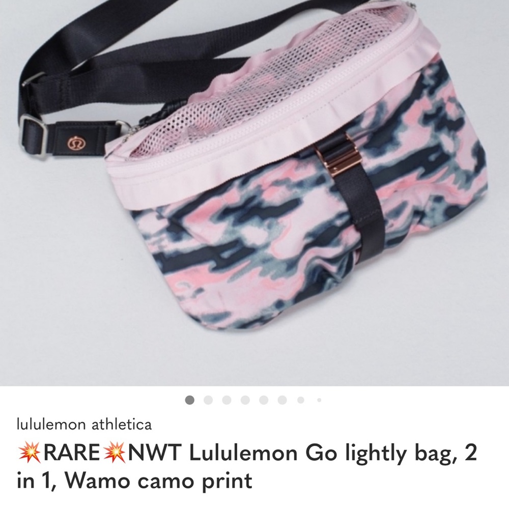 💥RARE💥NWT Lululemon Go lightly bag, 2 in 1, Wamo camo print